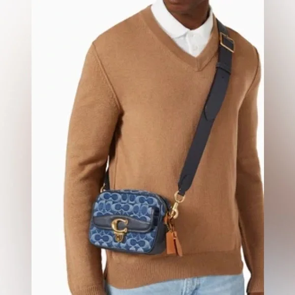 Coach studio camera bag 18 in signature wash denim - Picture 3 of 16